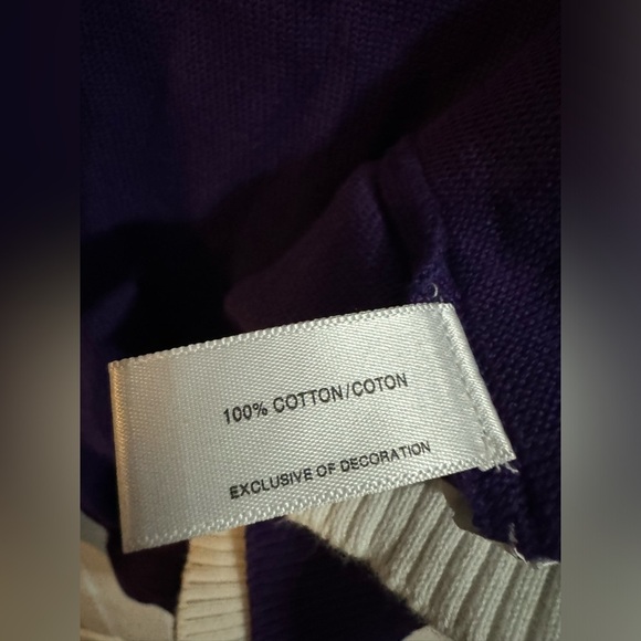 Cutter and Buck Purple V Neck Sweater - Picture 6 of 7